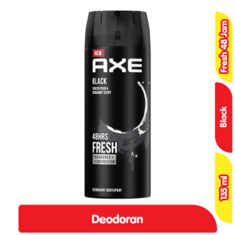 Axe Deodoran Pria Black Spray 135 ml
