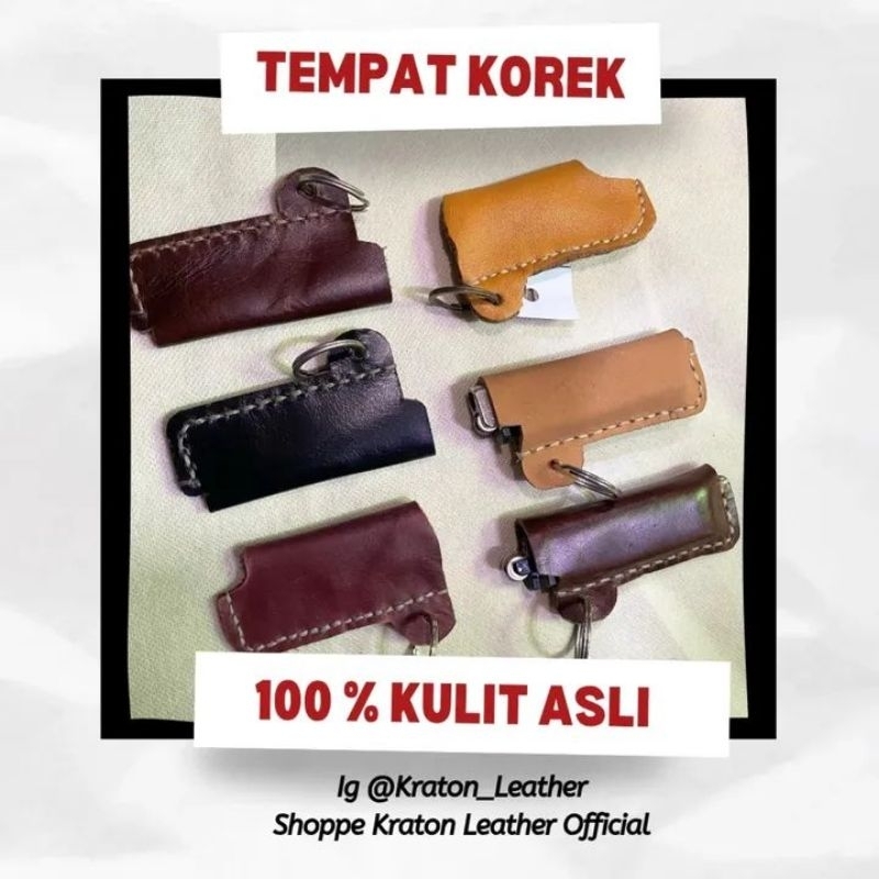 Kraton Leather - Tempat Korek Api Kulit Sapi Asli