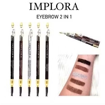 eyebrow pensil alis implora 2in1 2,5gram