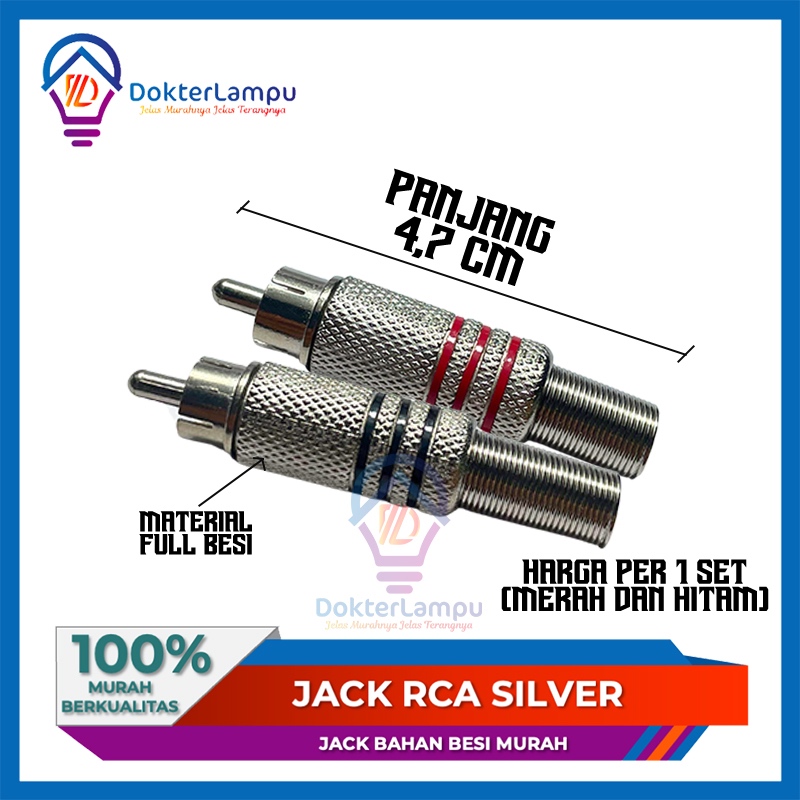 JEK JACK RCA SILVER BESI