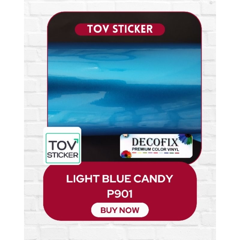 STICKER BIRU MUDA METALIC/ LIGHT BLUE CANDY