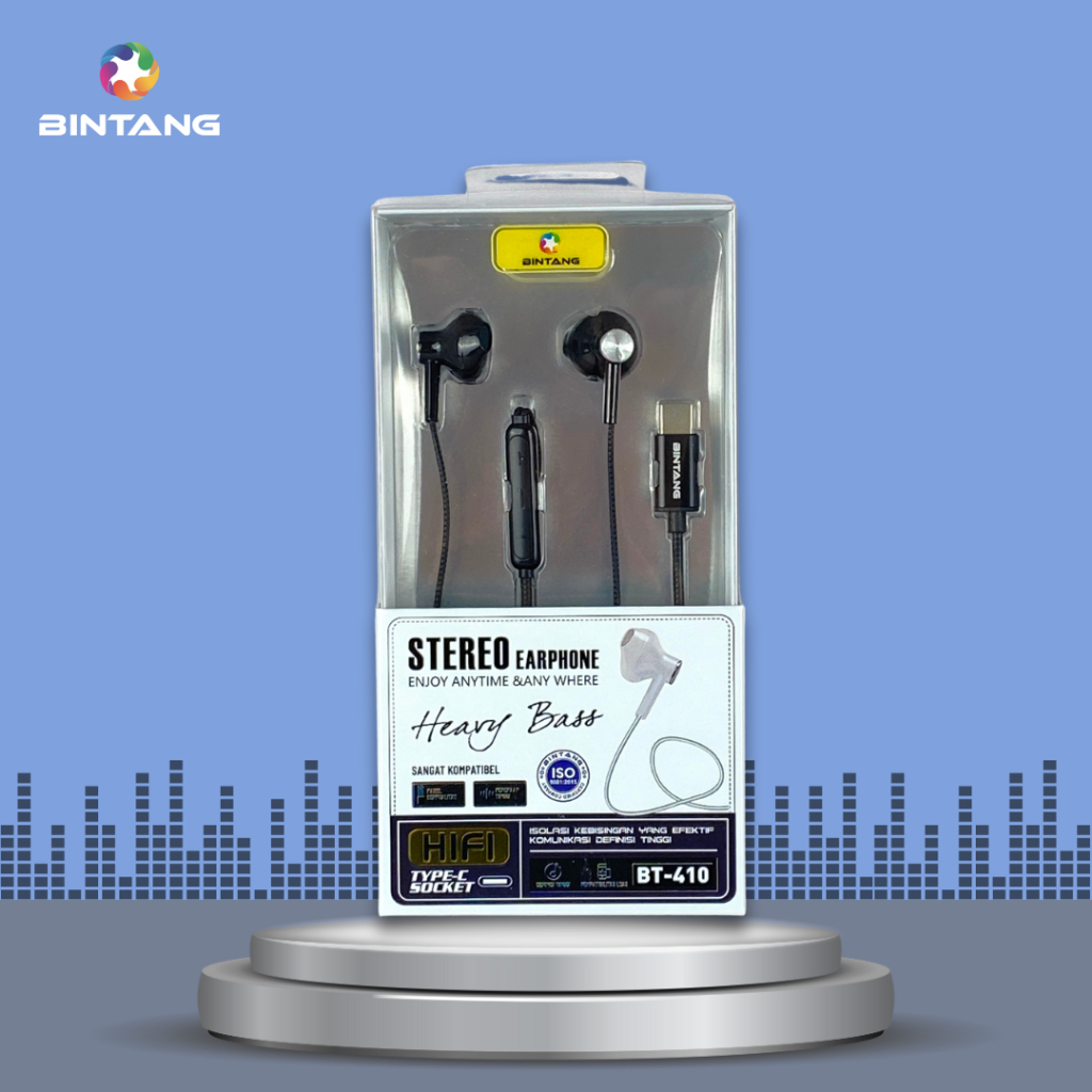 HEADSET EARPHONE TYPE-C BT-410