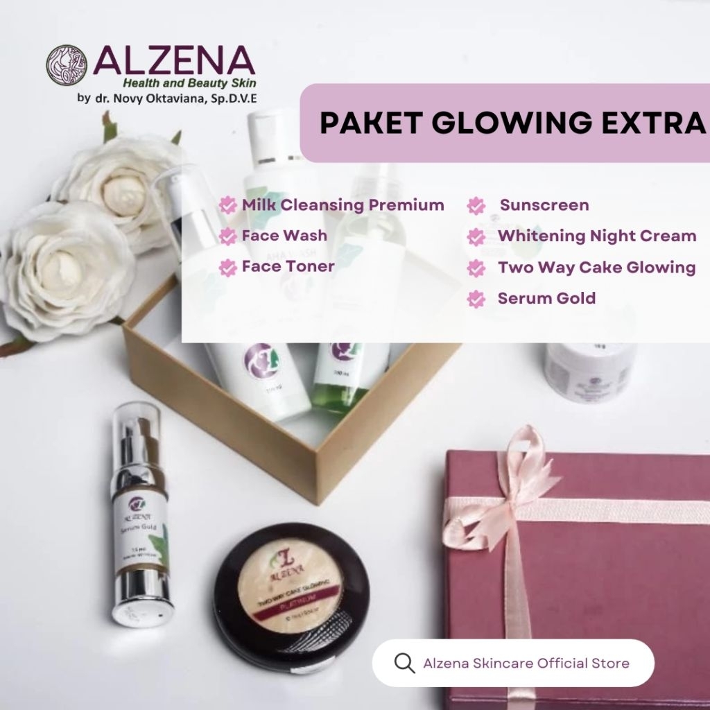ALZENA PAKET GLOWING EXTRA FREE GIFT