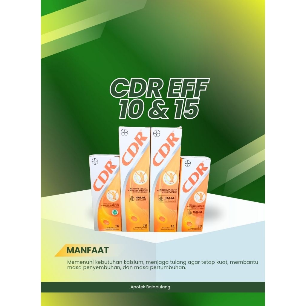CDR EFF @10 @15 tablet/box