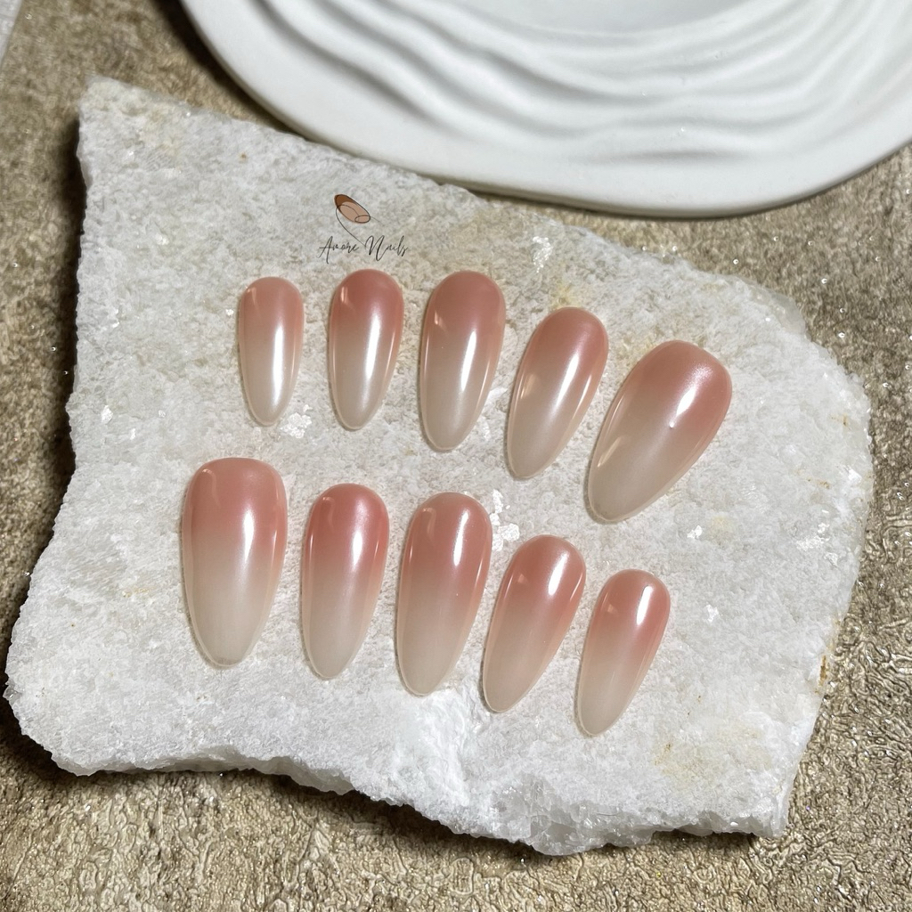 Glazed Ombre Press on Nails