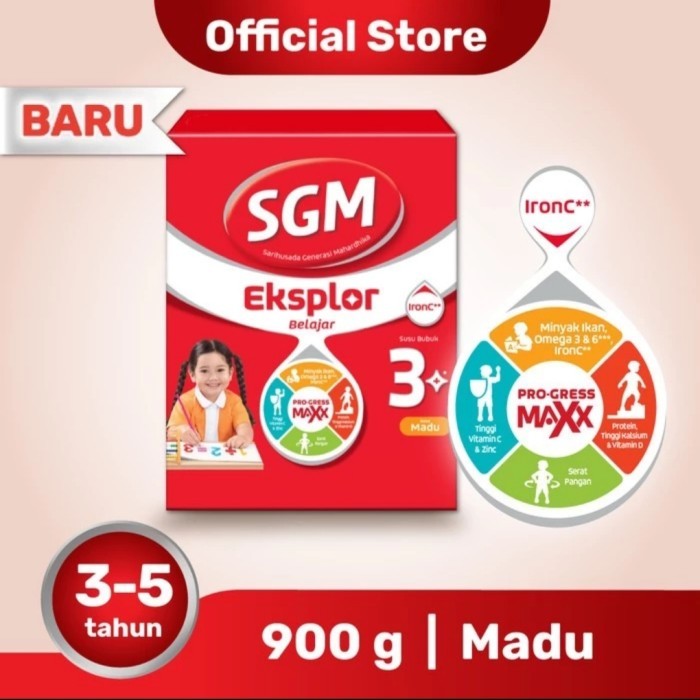 SGM EKSPLOR 3+ RASA MADU 900Gr