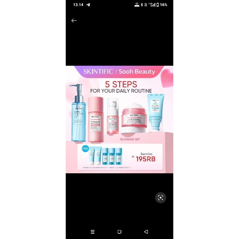 skintific paket super lengkap