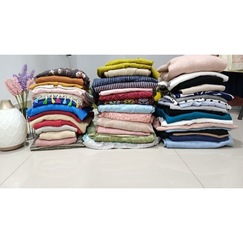 dress, outer, baju atasan, rok, celana