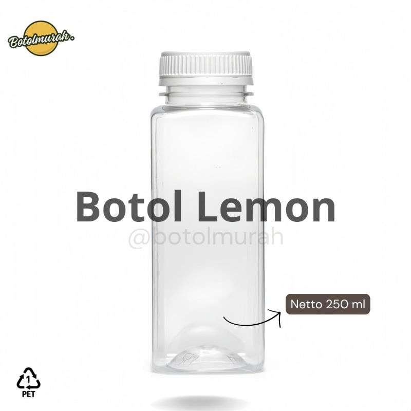 Botol plastik 250 ml Lemon tebal