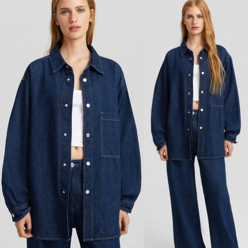 Brshka DENIM JACKET Oversized