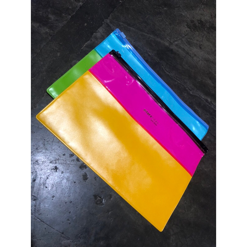 GROSIR 6pcs zipper pocket interxfolder // map zipper // map nota // inter x