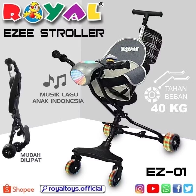 RoyalEZ-01 Stroller anak kuning