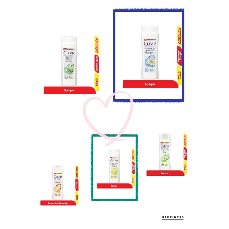Clear shampoo 160ml exp 2027