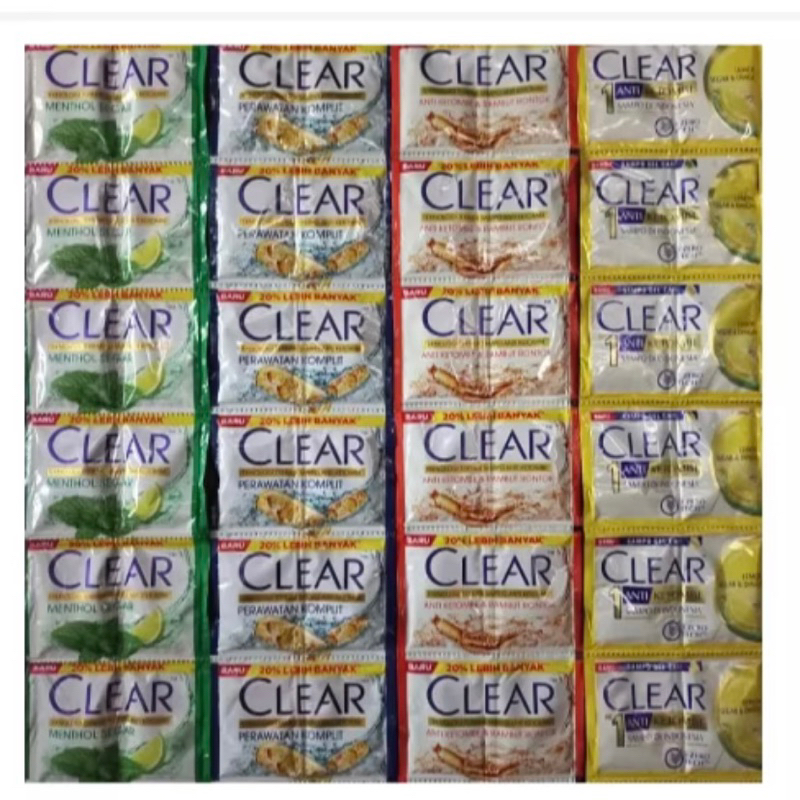 Clear Shampoo Sachet [1rtg/12pcs/random]