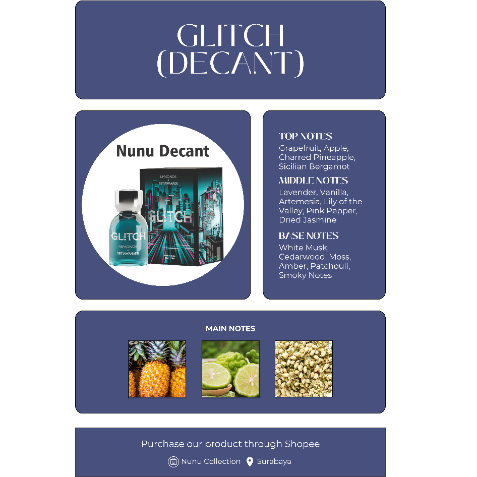 Decant Mykonos Glitch x Ade Setiawan Extrait De Parfum