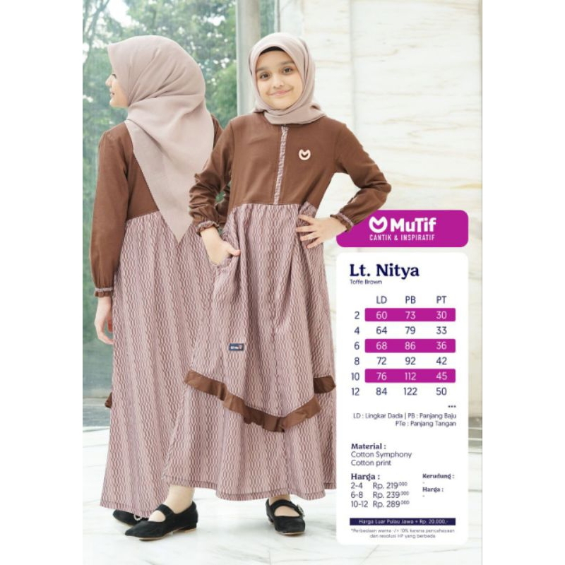 Mutif Gamis Anak Nitya