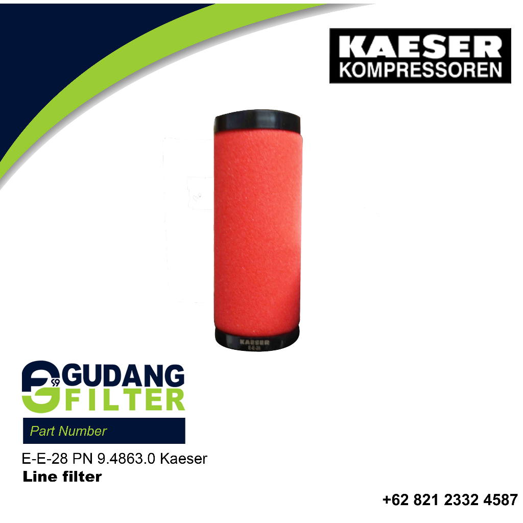 Line Filter E-E-28 PN 9.4863.0 Kaeser