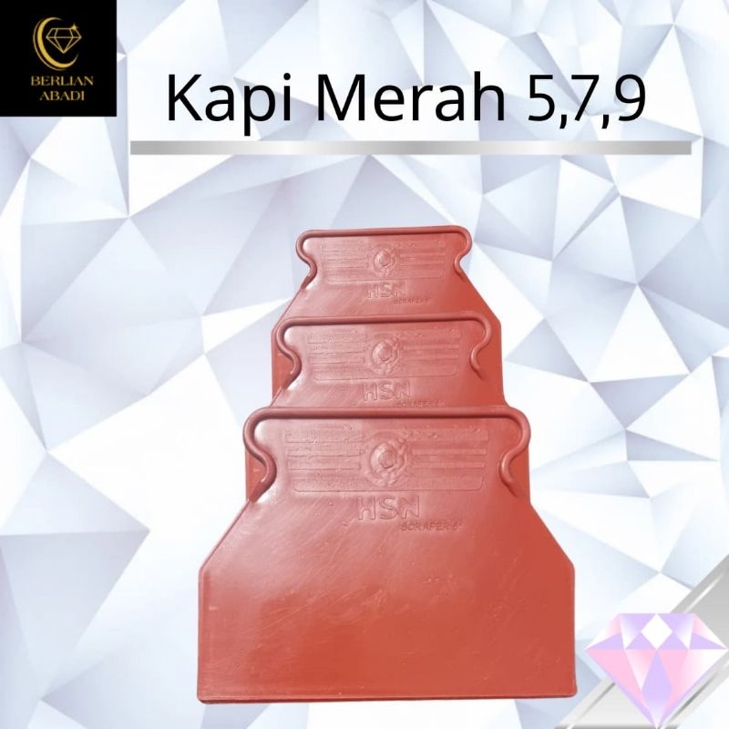 Kapi Merah 5,7,9 Skraper pvc Kapi Plastik