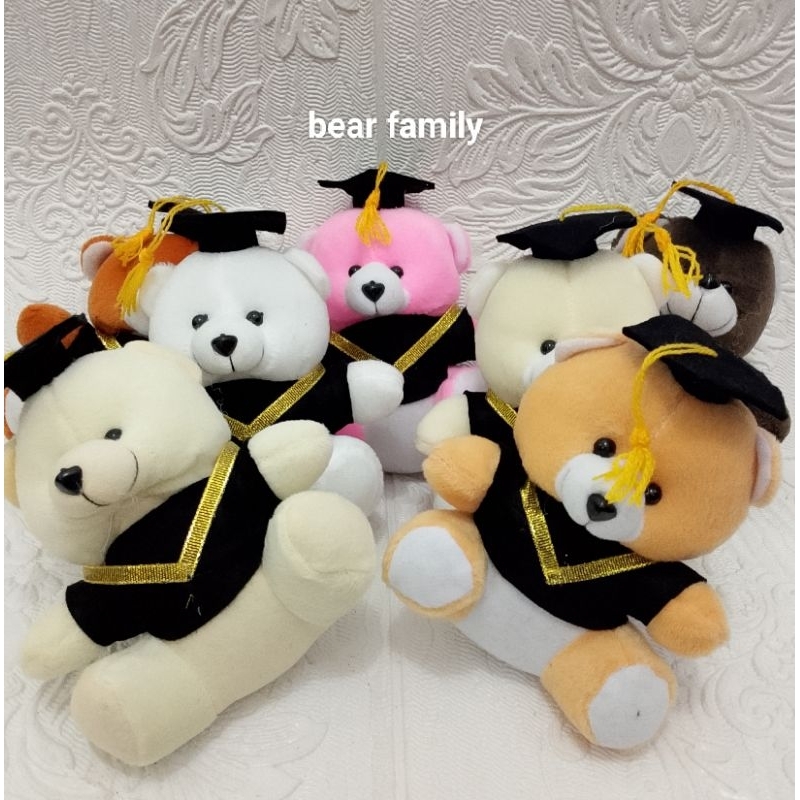 boneka wisuda tinggi 15 cm