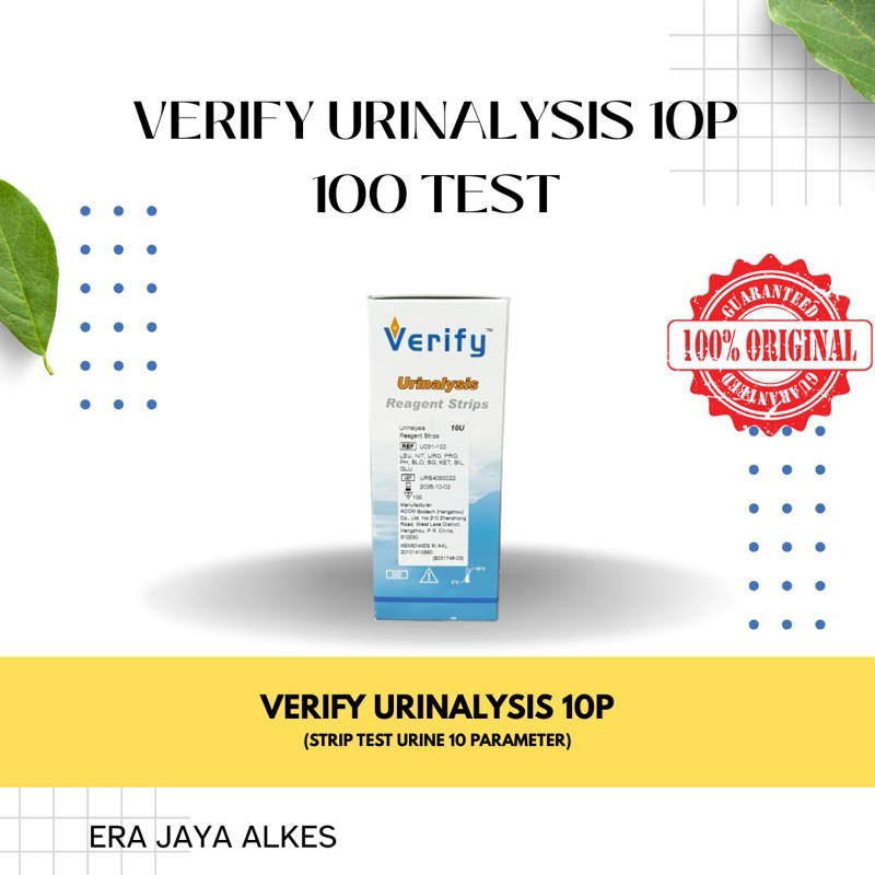 Verify 10P 10 Parameter Urinalysis Reagent Strips Verify 3P 3 Parameter 3PM 10P