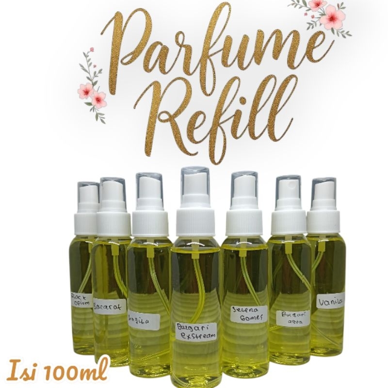 Parfume Refill botol spray 100ml (botol spray plastik)(2)