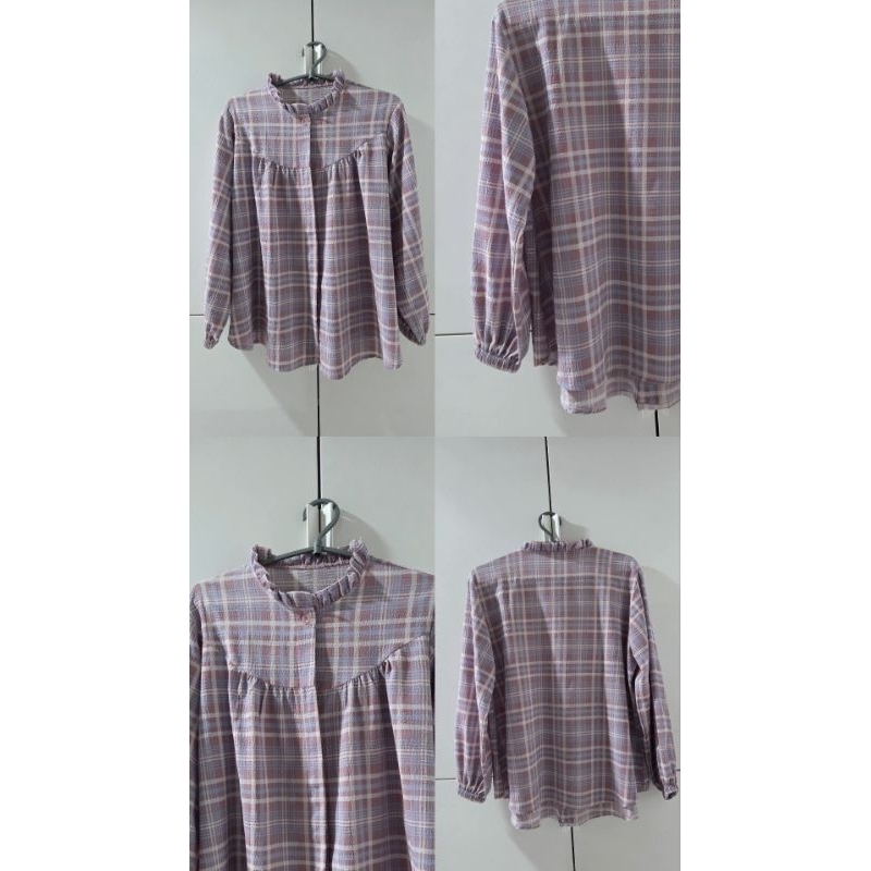 Kemeja Blouse Pastel