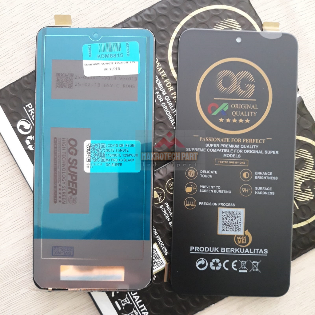 [OG SUPER]LCD REDMI NOTE 11/NOTE 11S/NOTE 12S/POCO M4 PRO 4G BLACK
