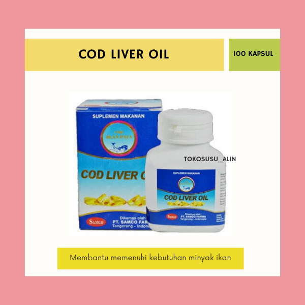 COD LIVER OIL ISI 100 KAPSUL / SUPLEMEN KESEHATAN