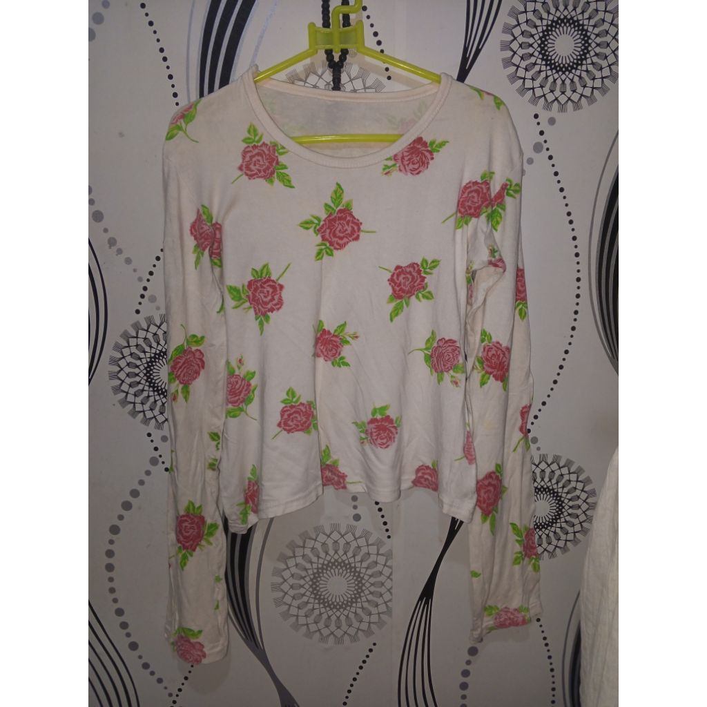 preloved blouse bunga