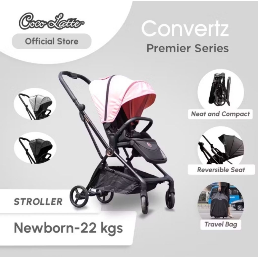 COCOLATTE CONVERTS STROLLER