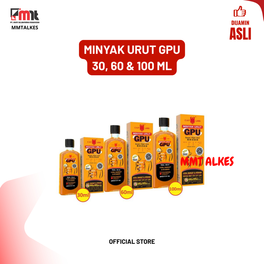 Minyak Urut GPU 30ml, 60ml Original