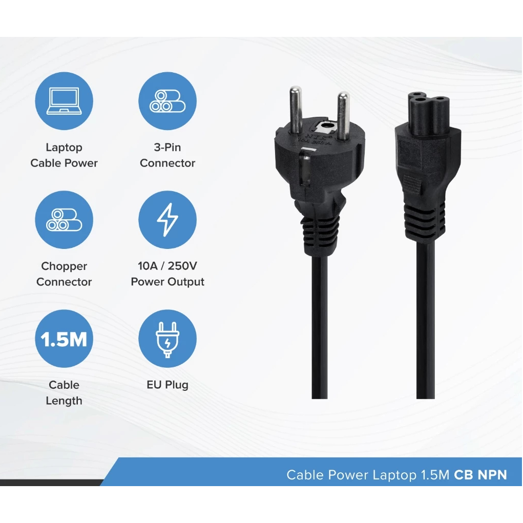 NYK Kabel Power Notebook Universal 1.5 Meter