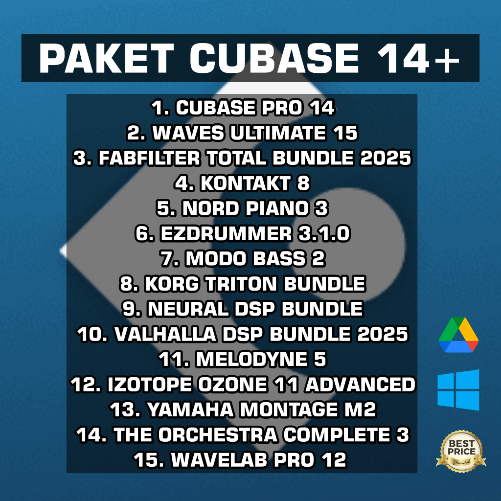 Paket Cubase Pro 14+ Full Version WIN + Video Cara Install