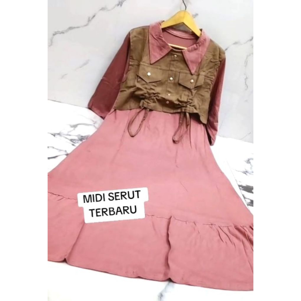 dress midi serut