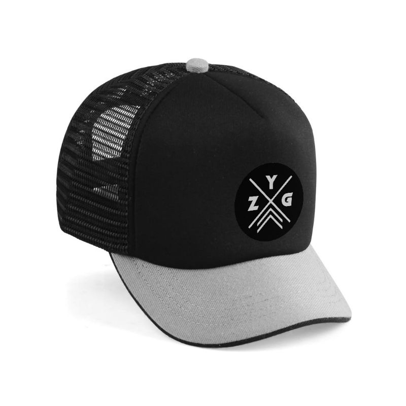 ZAYOGY - TAPI JARING VISOR PENDEK, TOPI TRUCKER
