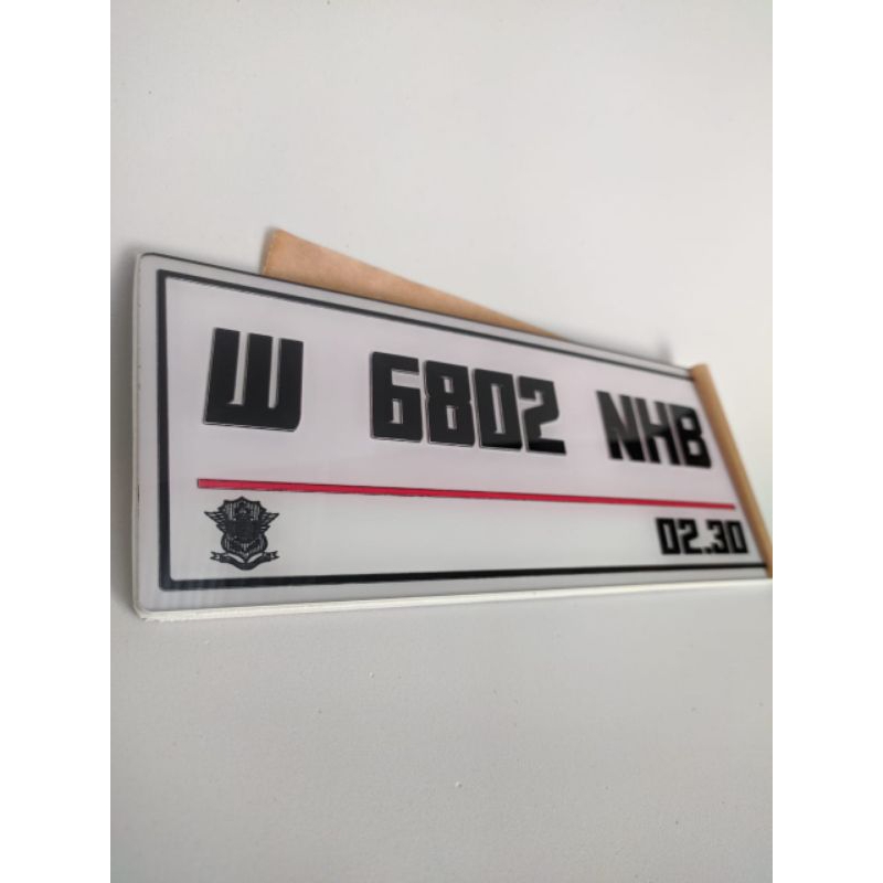 plat nomor motor variasi + baut