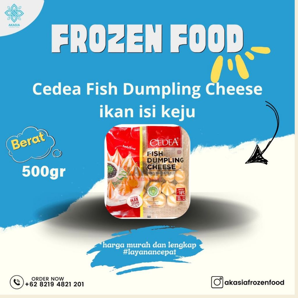 Cedea Fish Dumpling Cheese 500gr