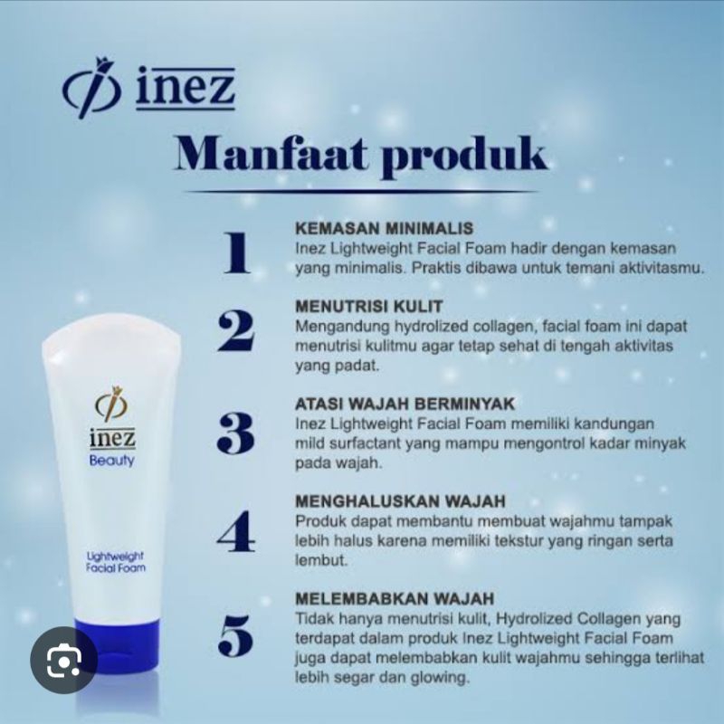 Lightweight facial foam