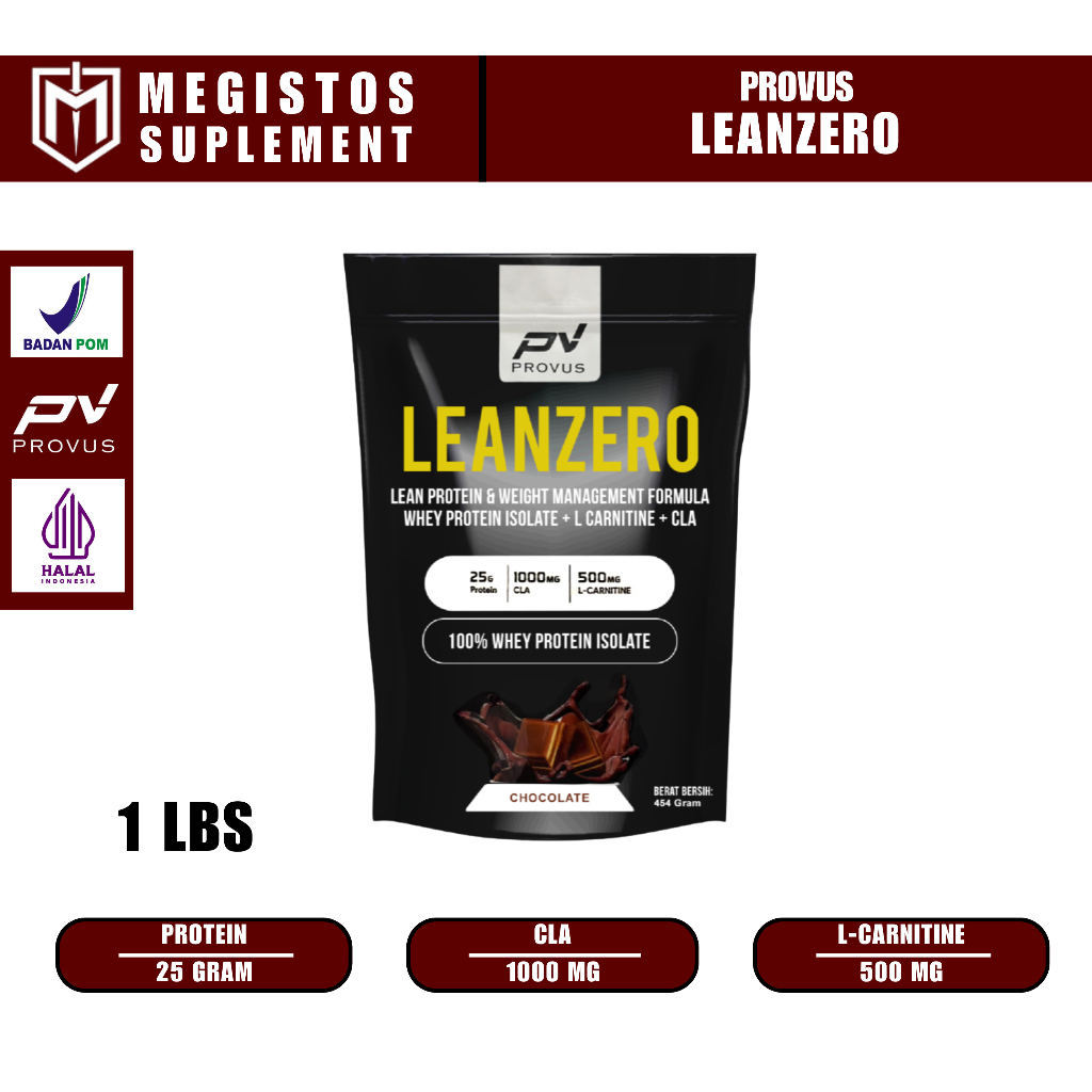 Provus LEANZERO 1Lbs 100% Whey Protein Isolate