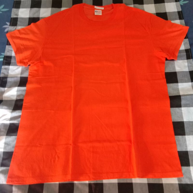 Kaos Polos Warna Oranye Second