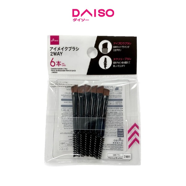Daiso Eyeshadow Applicator -2 Way - 6 pcs.-