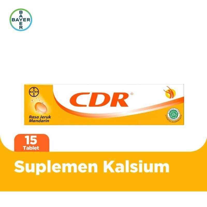 CDR Suplemen Kalsium Rasa Jeruk 15 Tablet