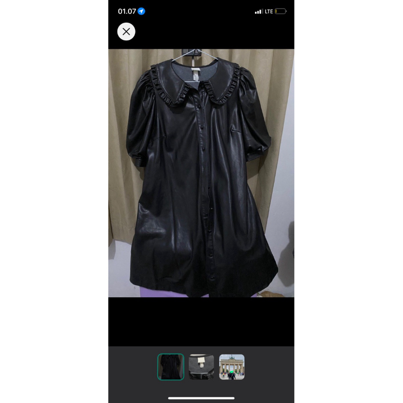 dress outer kulit hnm