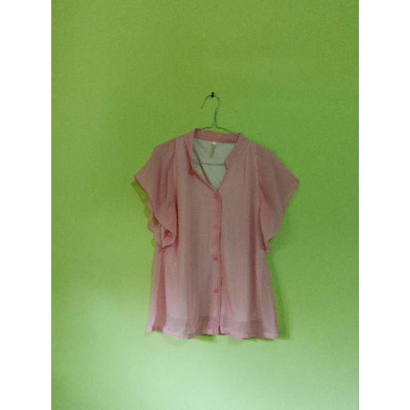 Kemeja Soft Pink