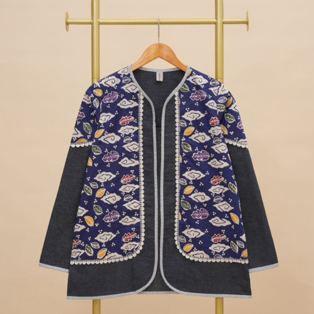 Outer Wanita Batik A1155 CHIKA Biru