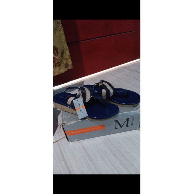 sendal wanita tali flat 36