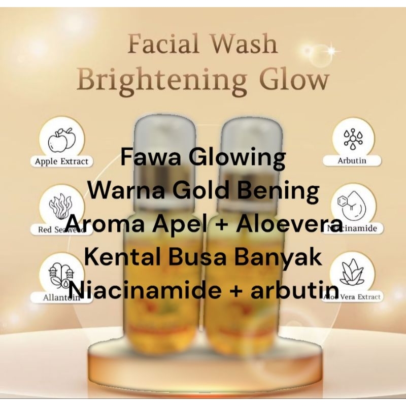 facial wash glow