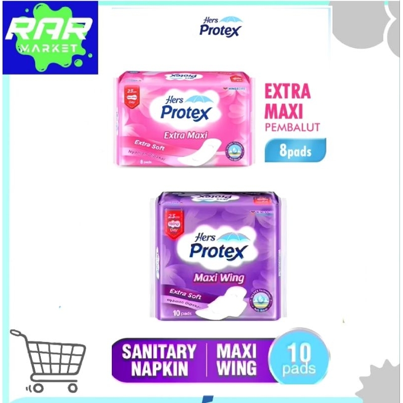 HERS PROTEX EXTRA MAXI & MAXI WING/PEMBALUT WANITA