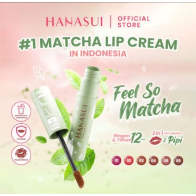 Hanasui Matcha Lip Cream