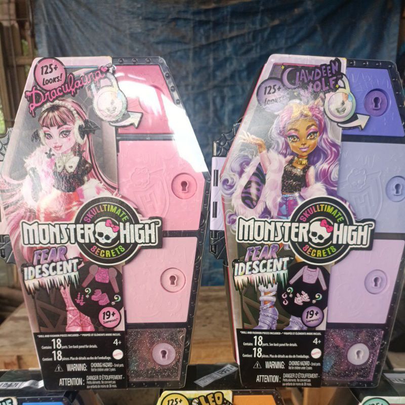 2 Box set Monster high Draculaura & clawdeen